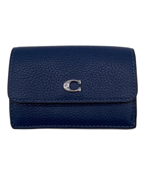 COACH（コーチ）COACH (コーチ) 3つ折り財布 ネイビーの古着・服飾アイテム