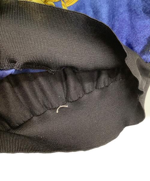 HERMES（エルメス）HERMES (エルメス) スカーフ柄ニット ブルー×ブラック サイズ:40の古着・服飾アイテム