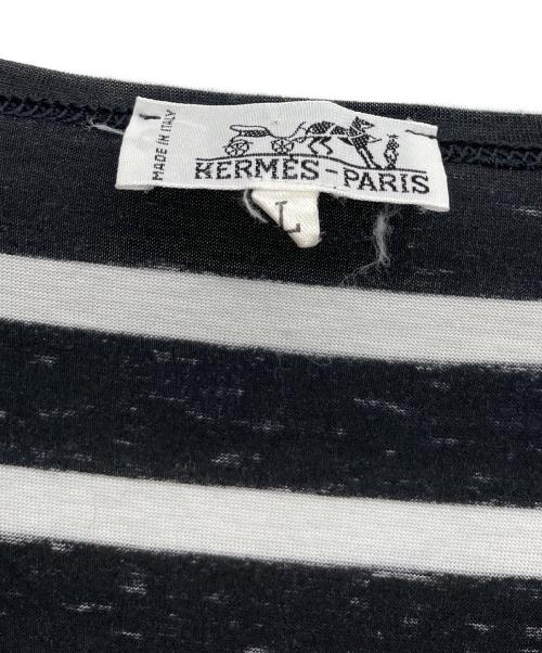 HERMES（エルメス）HERMES (エルメス) 長袖カットソー ブラック サイズ:Lの古着・服飾アイテム