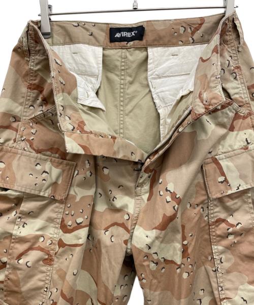 AVIREX（アヴィレックス）AVIREX (アヴィレックス) カーゴパンツ ブラウン×カーキ サイズ:Mの古着・服飾アイテム