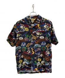 AVIREX（アヴィレックス）の古着「半袖シャツ」｜ブラック