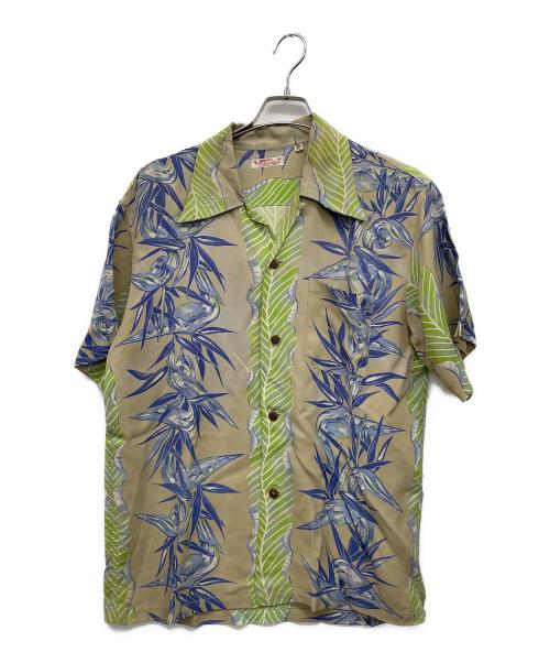 Sun Surf（サンサーフ）Sun Surf (サンサーフ) ヴィンテージアロハシャツ ベージュ サイズ:Mの古着・服飾アイテム