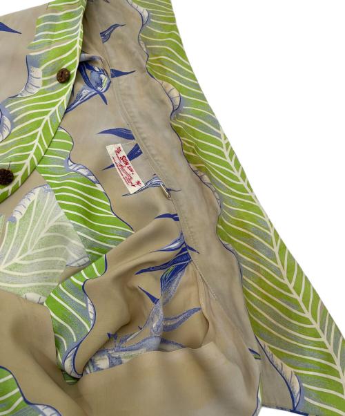 Sun Surf（サンサーフ）Sun Surf (サンサーフ) ヴィンテージアロハシャツ ベージュ サイズ:Mの古着・服飾アイテム