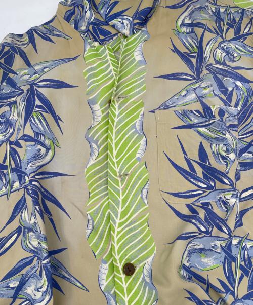 Sun Surf（サンサーフ）Sun Surf (サンサーフ) ヴィンテージアロハシャツ ベージュ サイズ:Mの古着・服飾アイテム