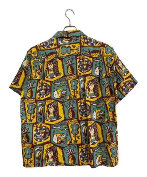 Sun Surf（サンサーフ）Sun Surf (サンサーフ) リネンアロハシャツ ブラウン サイズ:Lの古着・服飾アイテム