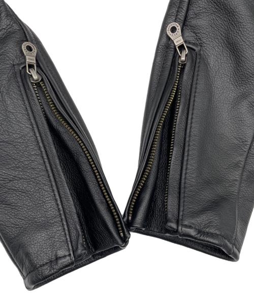 HARLEY-DAVIDSON（ハーレーダビッドソン）HARLEY-DAVIDSON (ハーレーダビッドソン) シングルレザージャケット ブラック サイズ:Sの古着・服飾アイテム