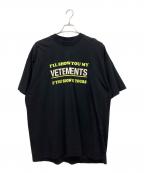 VETEMEMESヴェトミームス）の古着「Tシャツ」｜ブラック