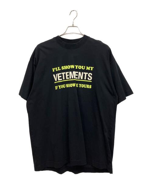 VETEMEMES（ヴェトミームス）VETEMEMES (ヴェトミームス) Tシャツ ブラック サイズ:Sの古着・服飾アイテム