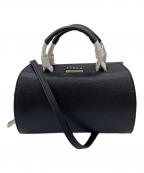 FURLAフルラ）の古着「ミニボストンバッグ」｜ブラック