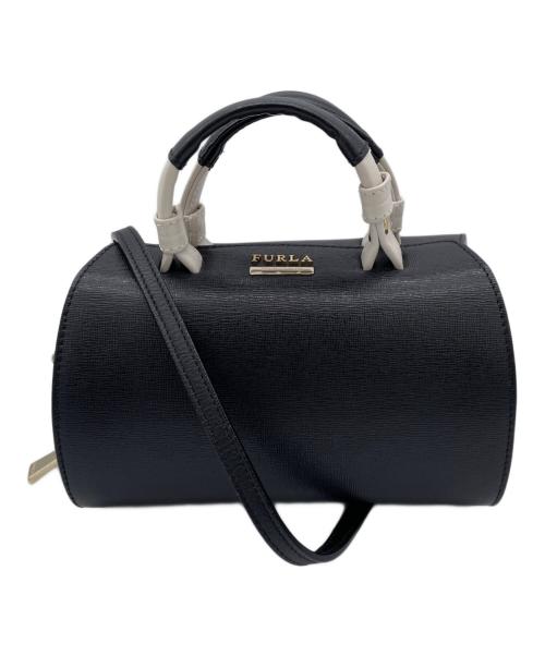 FURLA（フルラ）FURLA (フルラ) ミニボストンバッグ ブラックの古着・服飾アイテム