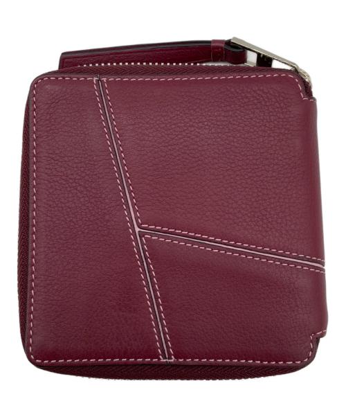 LOEWE（ロエベ）LOEWE (ロエベ) 2つ折り財布 ピンク×ブラウンの古着・服飾アイテム