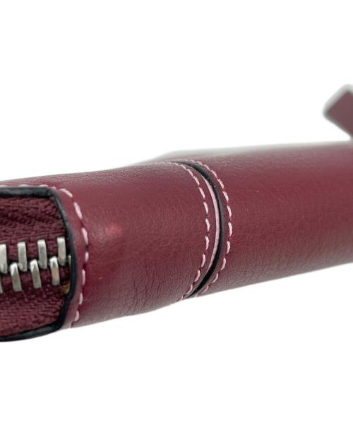 LOEWE（ロエベ）LOEWE (ロエベ) 2つ折り財布 ピンク×ブラウンの古着・服飾アイテム