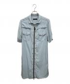 DIESELディーゼル）の古着「デニム風ワンピース」｜スカイブルー
