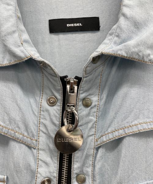 DIESEL（ディーゼル）DIESEL (ディーゼル) デニム風ワンピース スカイブルー サイズ:Sの古着・服飾アイテム