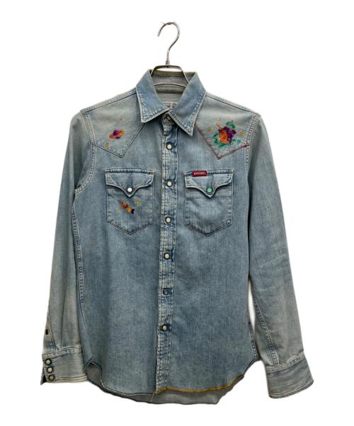 Hysteric Glamour（ヒステリックグラマー）Hysteric Glamour (ヒステリックグラマー) デニムシャツ インディゴ サイズ:Sの古着・服飾アイテム