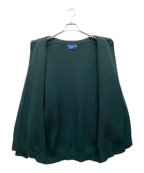 KEBOZ（ケボズ）KEBOZ (ケボズ) ニットカーディガン グリーン サイズ:Lの古着・服飾アイテム