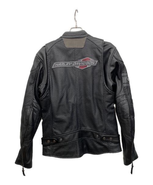 HARLEY-DAVIDSON（ハーレーダビッドソン）HARLEY-DAVIDSON (ハーレーダビッドソン) レザーライダースジャケット ブラック サイズ:Sの古着・服飾アイテム