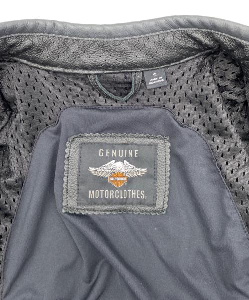 HARLEY-DAVIDSON（ハーレーダビッドソン）HARLEY-DAVIDSON (ハーレーダビッドソン) レザーライダースジャケット ブラック サイズ:Sの古着・服飾アイテム