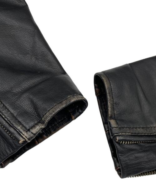 HARLEY-DAVIDSON（ハーレーダビッドソン）HARLEY-DAVIDSON (ハーレーダビッドソン) ライダースジャケット ブラック サイズ:Sの古着・服飾アイテム