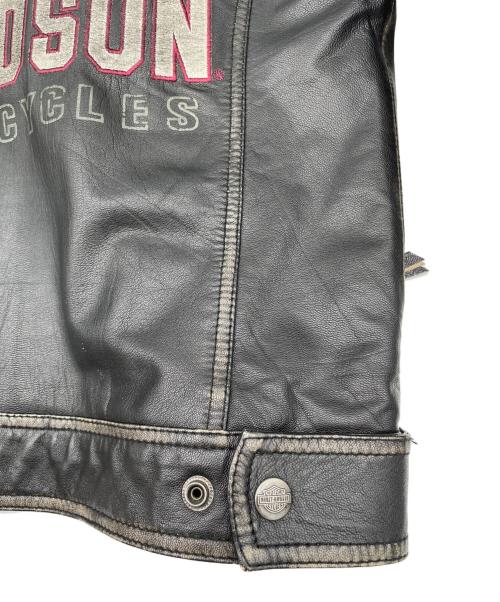 HARLEY-DAVIDSON（ハーレーダビッドソン）HARLEY-DAVIDSON (ハーレーダビッドソン) ライダースジャケット ブラック サイズ:Sの古着・服飾アイテム