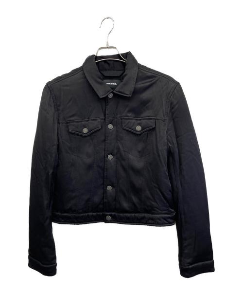 DIESEL（ディーゼル）DIESEL (ディーゼル) サテントラッカージャケット ブラック サイズ:Lの古着・服飾アイテム