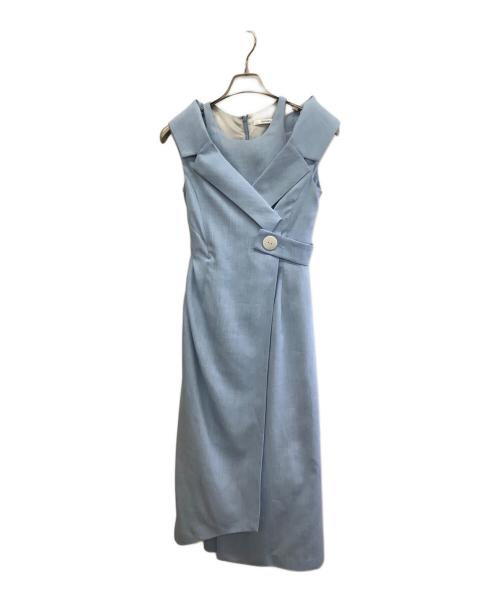 Snidel（スナイデル）Snidel (スナイデル) ベストオフショルレイヤードワンピース スカイブルー サイズ:Oの古着・服飾アイテム
