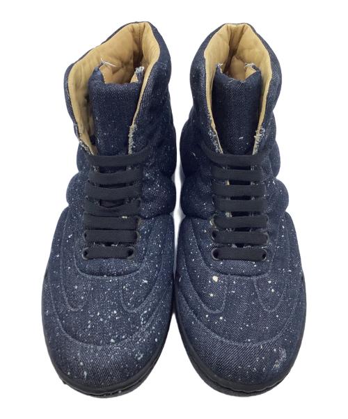 MM6 Maison Margiela（エムエムシックスメゾンマルジェラ）MM6 Maison Margiela (エムエムシックスメゾンマルジェラ) ハイカットスニーカー ネイビー サイズ:記載不明の古着・服飾アイテム