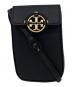 TORY BURCH（トリーバーチ）の古着「ショルダー(スマートフォン)ポーチ」｜ブラック