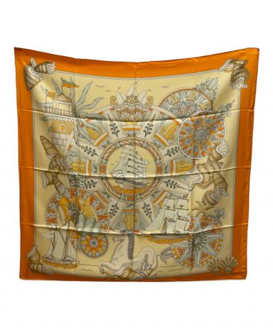 中古・古着通販】HERMES (エルメス) スカーフ オレンジ｜ブランド