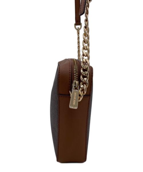 MICHAEL KORS（マイケル・コース）MICHAEL KORS (マイケルコース) チェーンショルダーバッグ ブラウンの古着・服飾アイテム