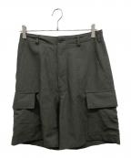 H BEAUTY&YOUTHエイチ ビューティー&ユース）の古着「FATIGUE SHORT PANTS　ハーフパンツ」｜グリーン