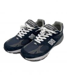 NEW BALANCE（ニューバランス）の古着「ローカットスニーカー」｜ネイビー×グレー