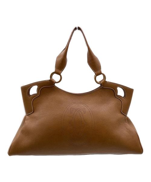 Cartier（カルティエ）Cartier (カルティエ) ハンドバッグ ブラウンの古着・服飾アイテム