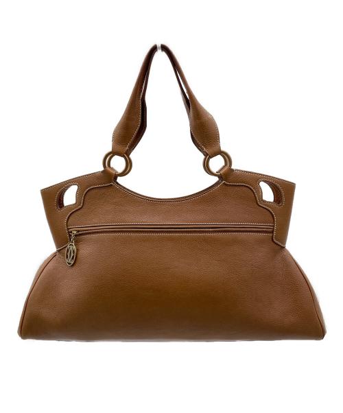 Cartier（カルティエ）Cartier (カルティエ) ハンドバッグ ブラウンの古着・服飾アイテム