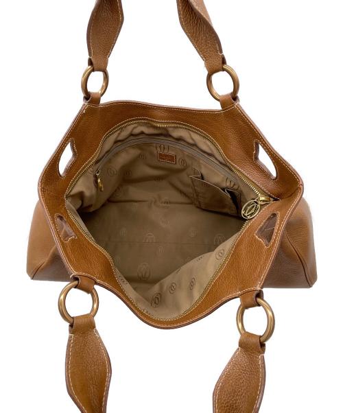 Cartier（カルティエ）Cartier (カルティエ) ハンドバッグ ブラウンの古着・服飾アイテム