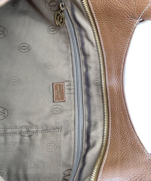 Cartier（カルティエ）Cartier (カルティエ) ハンドバッグ ブラウンの古着・服飾アイテム