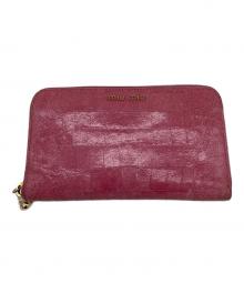 MIU MIU（ミュウミュウ）の古着「長財布」｜ピンク