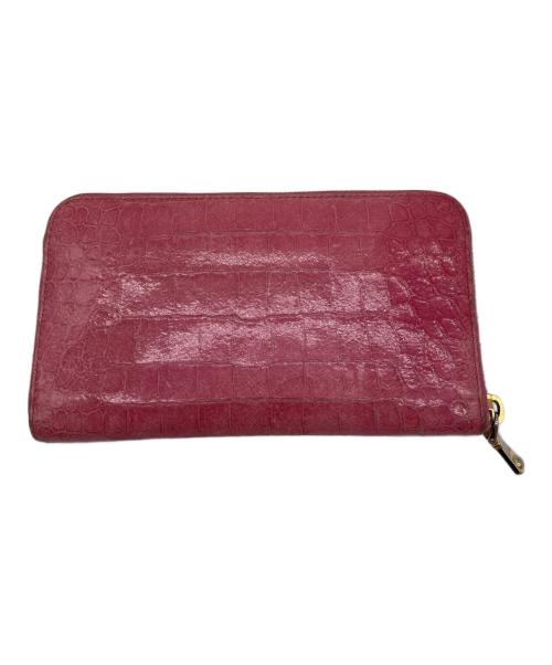 MIU MIU（ミュウミュウ）MIU MIU (ミュウミュウ) 長財布 ピンクの古着・服飾アイテム