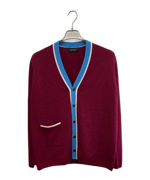 CABAN（キャバン）CABAN (キャバン) 厚手カーディガン パープル サイズ:Mの古着・服飾アイテム