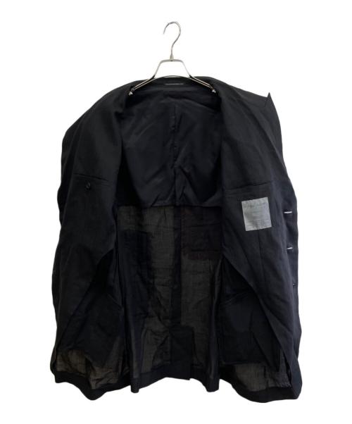 Yohji Yamamoto pour homme（ヨウジヤマモト プールオム）Yohji Yamamoto pour homme (ヨウジヤマモト プールオム) リネンパッチワークジャケット ブラック サイズ:Mの古着・服飾アイテム