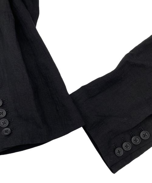 Yohji Yamamoto pour homme（ヨウジヤマモト プールオム）Yohji Yamamoto pour homme (ヨウジヤマモト プールオム) リネンパッチワークジャケット ブラック サイズ:Mの古着・服飾アイテム