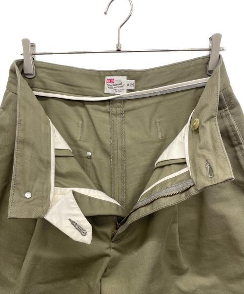 Traditional Weatherwear（トラディショナルウェザーウェア）Traditional Weatherwear (トラディショナルウェザーウェア) タックショートパンツ サイズ:Mの古着・服飾アイテム