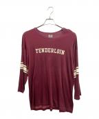 TENDERLOINテンダーロイン）の古着「ラグランTシャツ」｜レッド