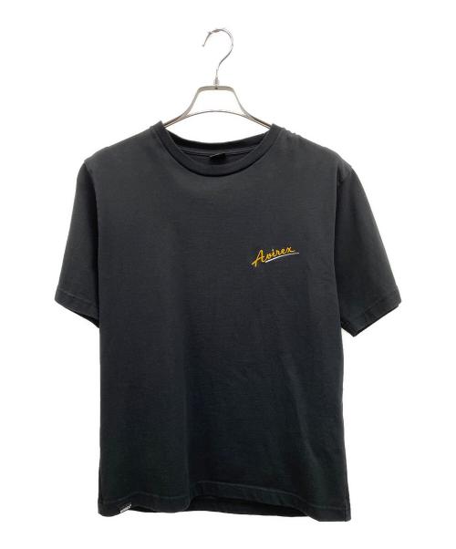 AVIREX（アヴィレックス）AVIREX (アヴィレックス) MBROIDERY T-SHIRT ブラック サイズ:Mの古着・服飾アイテム