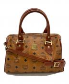 MCMエムシーエム）の古着「2WAYミニボストンバッグ」｜ブラウン