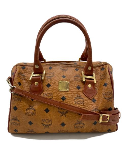 MCM（エムシーエム）MCM (エムシーエム) 2WAYミニボストンバッグ ブラウンの古着・服飾アイテム