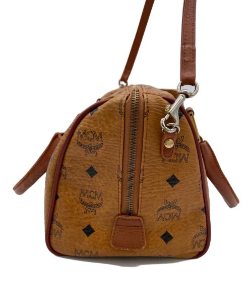 MCM（エムシーエム）MCM (エムシーエム) 2WAYミニボストンバッグ ブラウンの古着・服飾アイテム
