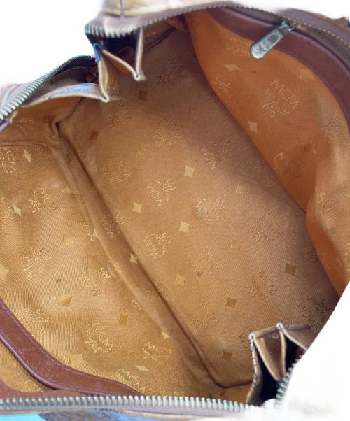 MCM（エムシーエム）MCM (エムシーエム) 2WAYミニボストンバッグ ブラウンの古着・服飾アイテム