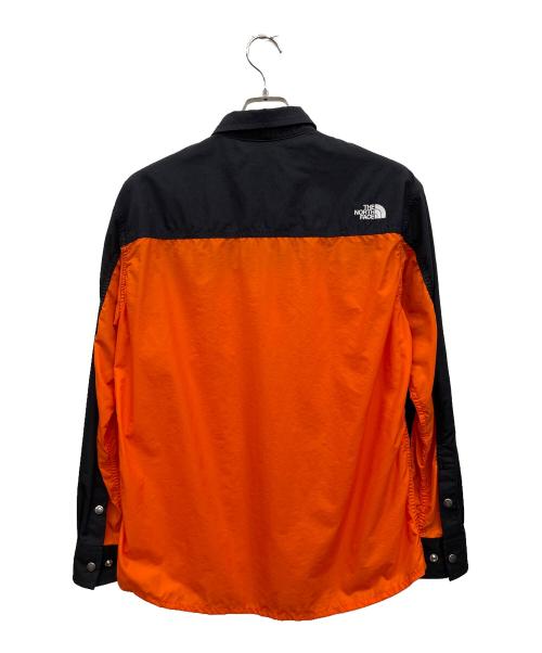 THE NORTH FACE（ザ ノース フェイス）THE NORTH FACE (ザ ノース フェイス) 長袖シャツ オレンジ×ブラック サイズ:Sの古着・服飾アイテム