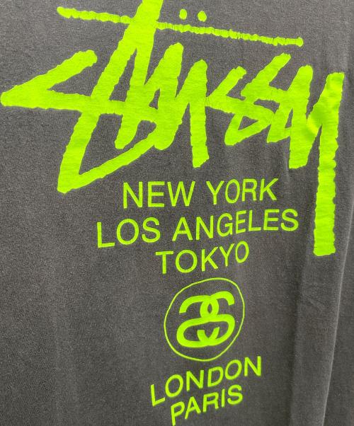 stussy（ステューシー）stussy (ステューシー) ヴィンテージTシャツ ブラック サイズ:LARGEの古着・服飾アイテム